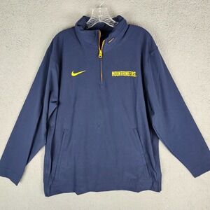 Nike West Virginia Mountaineers Coach Jacket Mens Large NCAA Football Sports